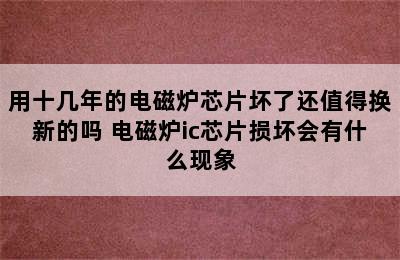 用十几年的电磁炉芯片坏了还值得换新的吗 电磁炉ic芯片损坏会有什么现象